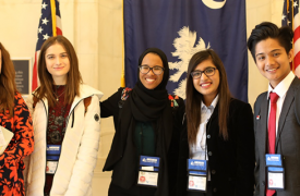 CEW exchange students on Capitol Hill