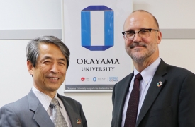 Dr David Patton and Governor of Okayama Ryubata Ibaragi