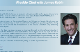 KAEF Hosts “Fireside Chat with Jamie Rubin” Gala in Kosovo