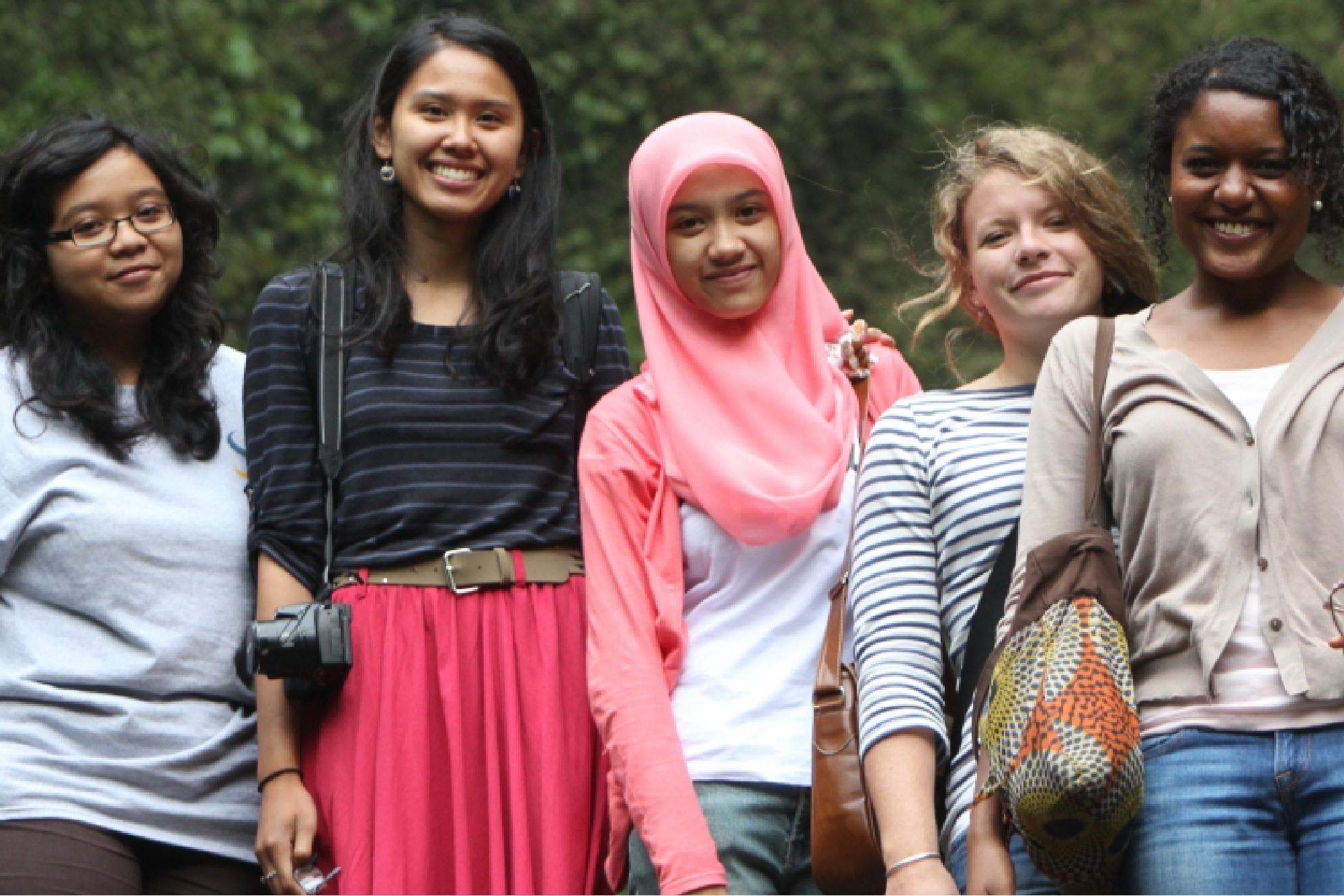 group of young women from different parts of the world