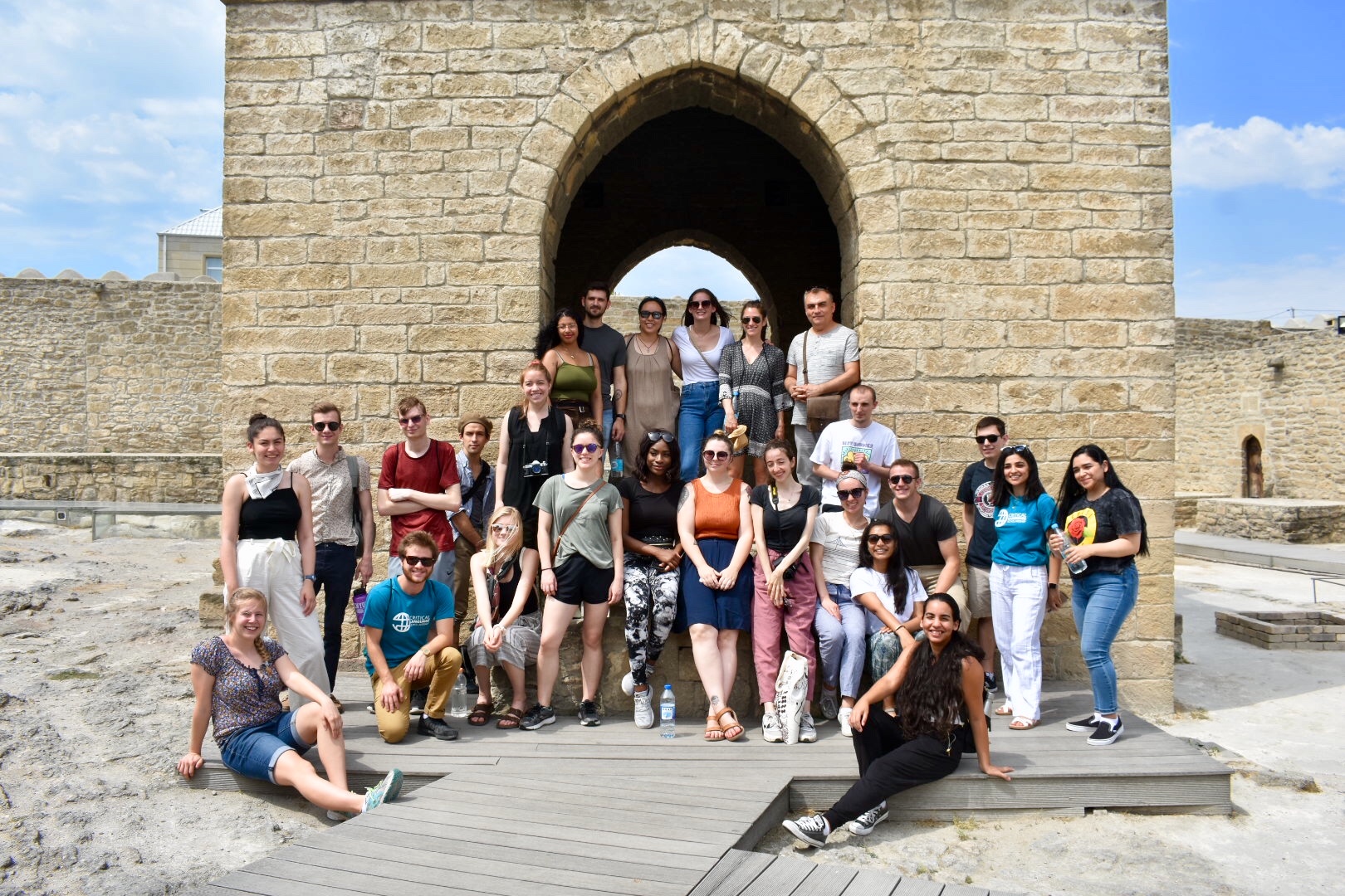 Karenna with other CLS participants in Azerbaijan