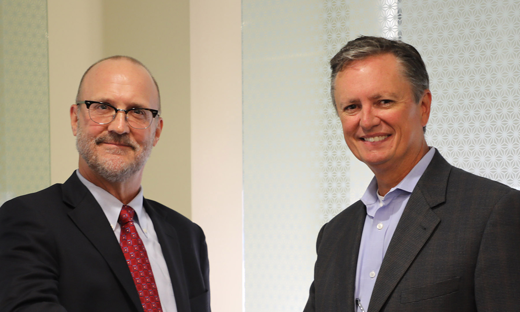 New President Dr. David Patton and Board Chair Robert Rhea