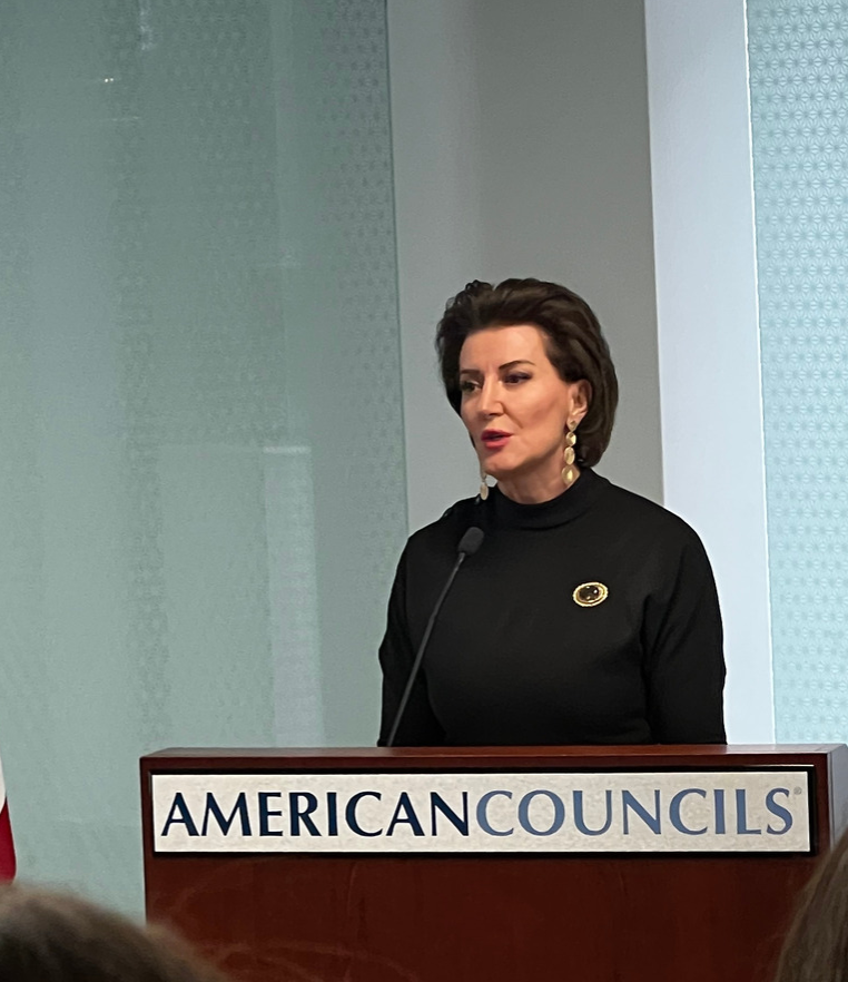 President Jahjaga at American Councils Headquarters 