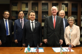 Officials from the Republic of Uzbekistan and American Councils signed a MOU in Washington, DC.