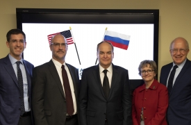 Russian Ambassador to the US Antov (third from left) joins American Councils' leadership