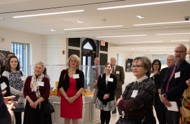 Donors on the tour of the cultural center