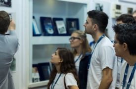 Romanian students learn about the life of Elie Wiesel