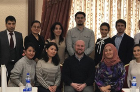 The FEP scholars posing before departing for the US