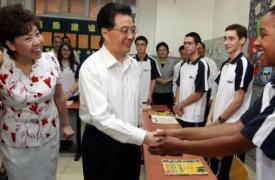 Students meeting president of China