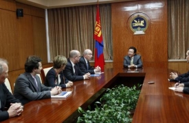 President Tsakhiagiin Elbegdorj Hosts American Councils Delegation in Mongolia