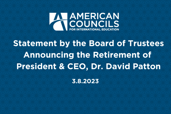 Statement from Board on Retirement 