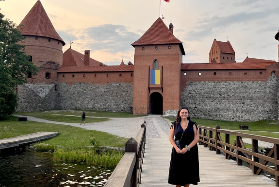 Joslyn at Trakai Castle