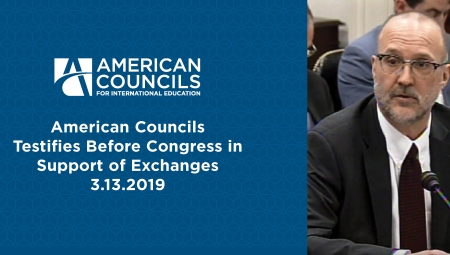 David Patton testifies before Congress on behalf of exchanges