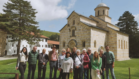 Group at Deçan Monastery