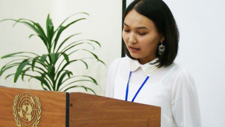 A young female leader in Kyrgyzstan