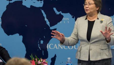 Former President of Kyrgyzstan Roza Otunbayeva Visits American Councils
